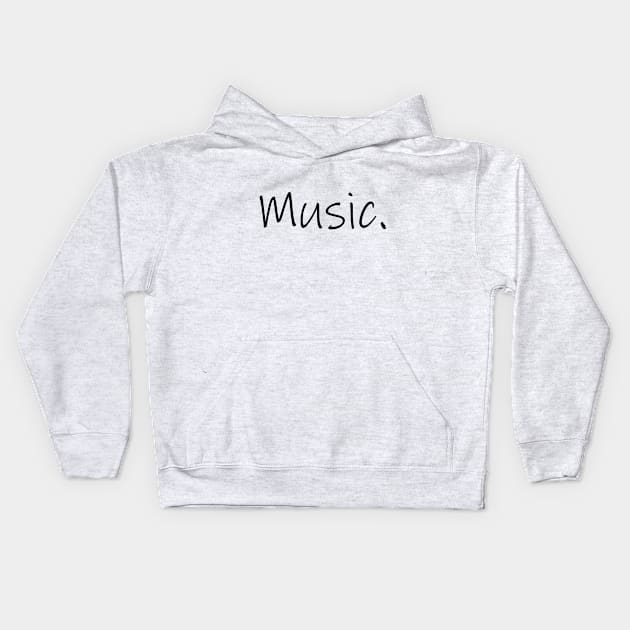 Music Kids Hoodie by WildSloths